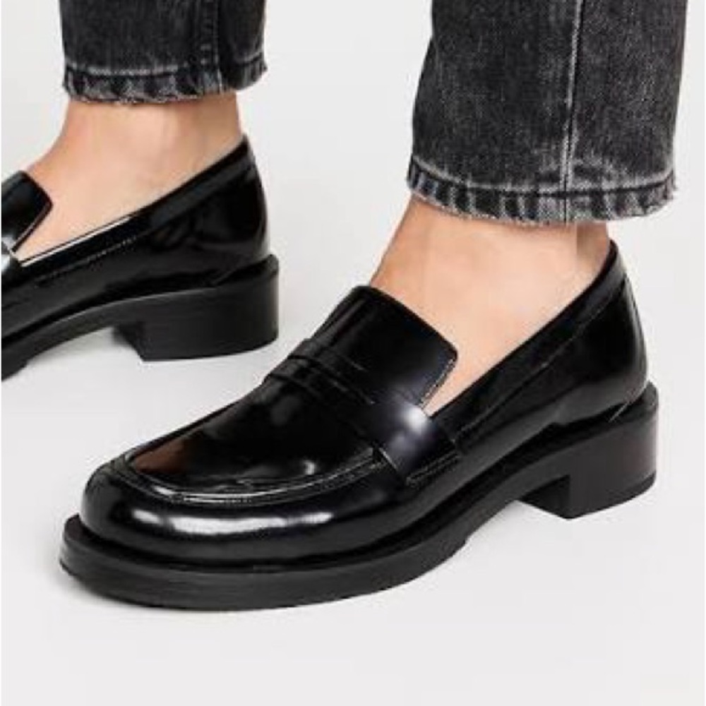 Stuart Weitzman Black Loafers